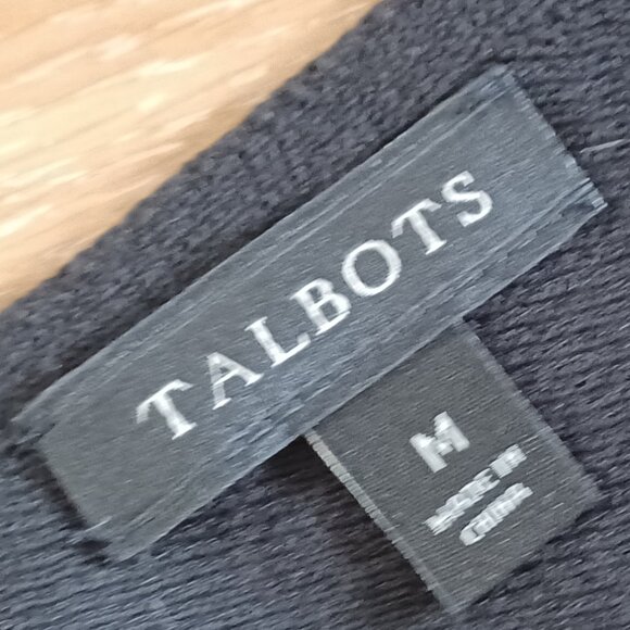 Talbots M V-neck cotton dressy top - Picture 4 of 6